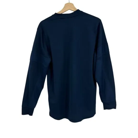 Nike Long sleeve Shirt mens Medium Navy Blue pullover - Picture 3 of 8